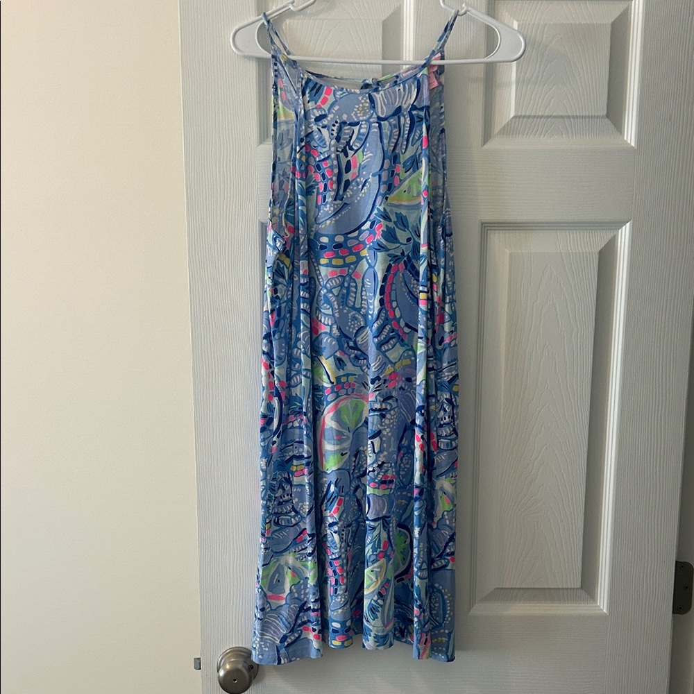 Lilly Pulitzer Peri Peri Pinch Margo Shift Dress Pima Cotton